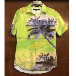 Slim Fit Carbon Button Down Tee